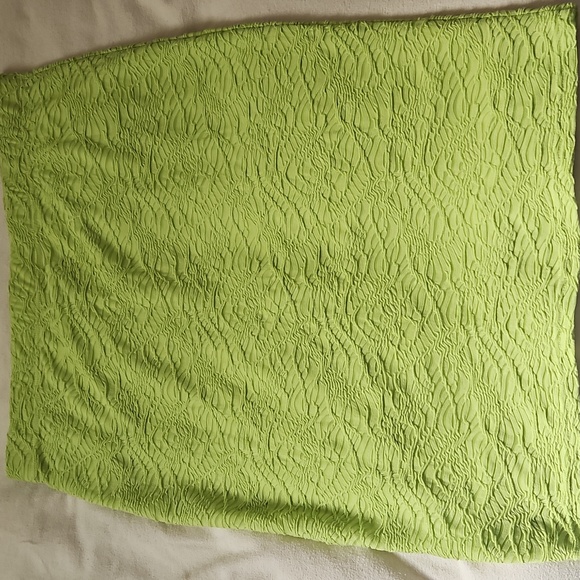 Dresses & Skirts - Groovy Textured Lime Green Midi Skirt